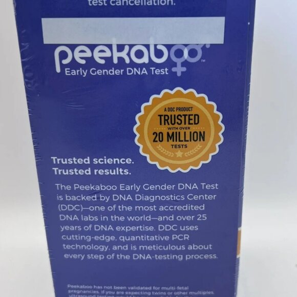 New! Peekaboo Pregnancy Gender Detection DNA Test 7 Weeks Into Pregnancy - Picture 4 of 4